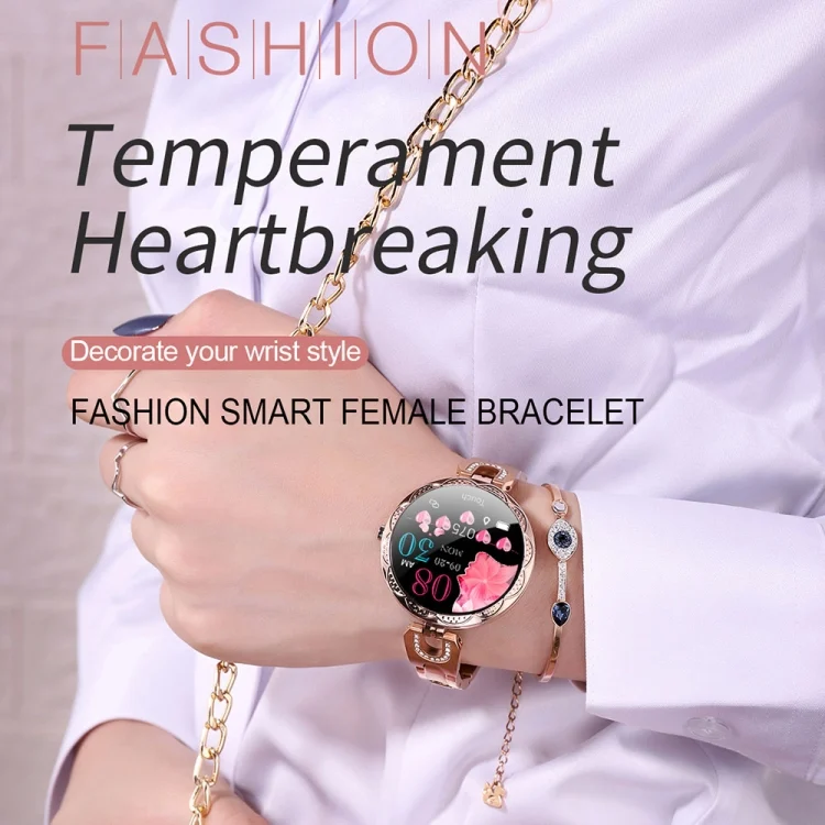 CA4589L_4.webp AK15 Fashion Smart Female Bracelet, 1.08 inch Color LCD Screen, IP67 Waterproof, Support Heart Rate Monitoring / Sleep Monitoring / Remote Photography - Image 5