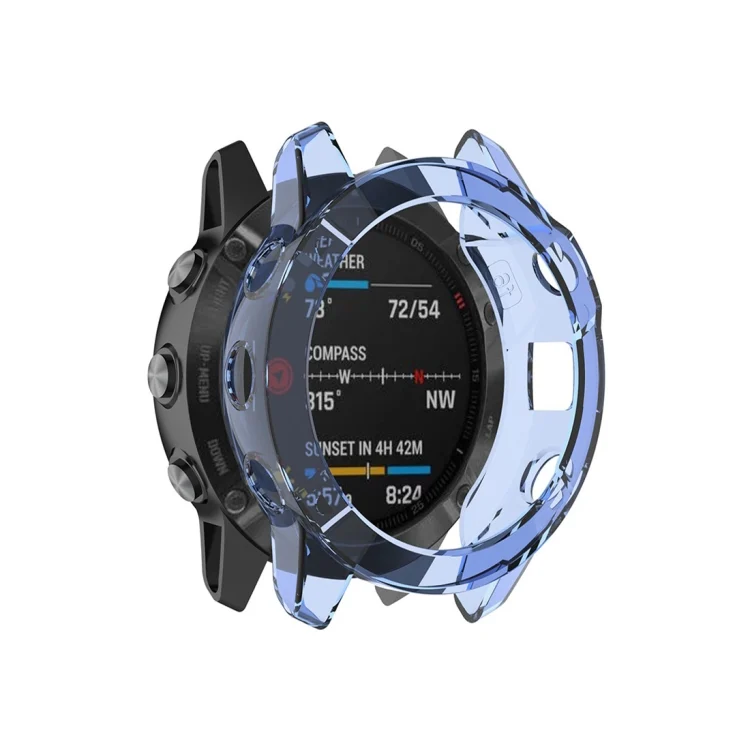 CA4921L_3.webp For Garmin Fenix 6 TPU Half Coverage Smart Watch Protevtice Case - Image 4