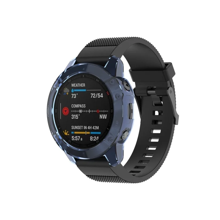 CA4921L_4.webp For Garmin Fenix 6 TPU Half Coverage Smart Watch Protevtice Case - Image 5