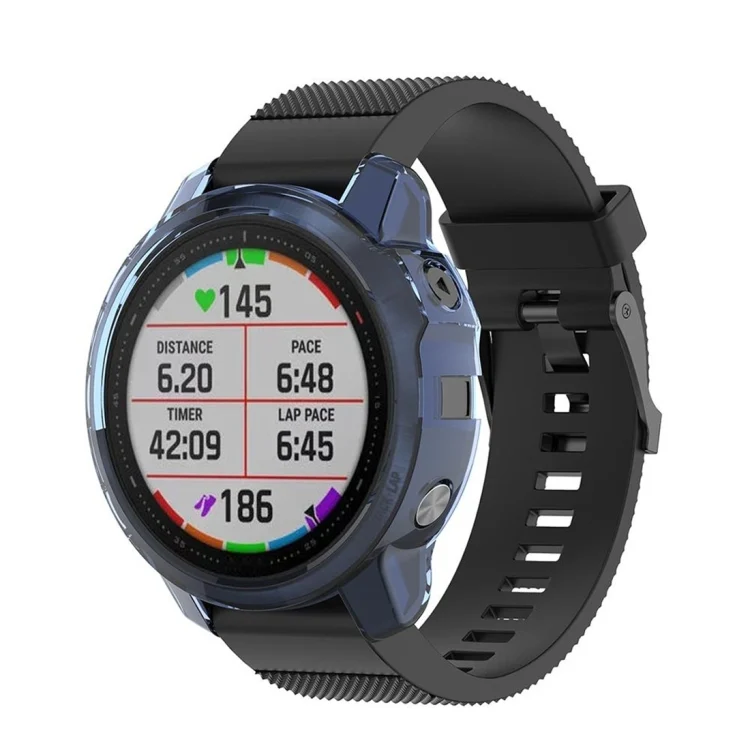 CA4922L_5.webp For Garmin Fenix 6s TPU Half Coverage Smart Watch Protevtice Case - Image 6