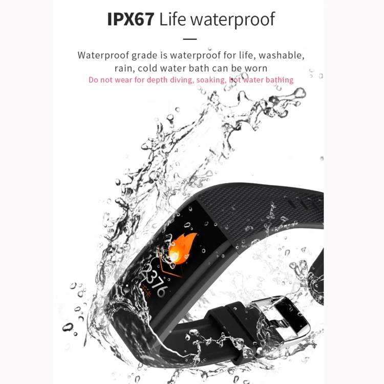CA5236L_10.webp C20 1.14 inch IPS Touch Screen IPX67 Waterproof Smartwatch, Support Call Reminder/ Heart Rate Monitoring /Blood Pressure Monitoring/ Sleep Monitoring - Image 11