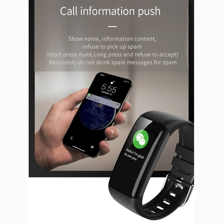 CA5236L_12.webp C20 1.14 inch IPS Touch Screen IPX67 Waterproof Smartwatch, Support Call Reminder/ Heart Rate Monitoring /Blood Pressure Monitoring/ Sleep Monitoring - Image 13