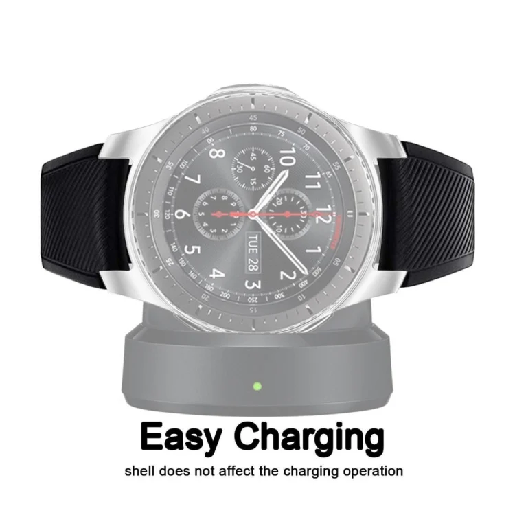 CA5360B_4.webp TPU Plated Shockproof Case for Samsung Gear S3 Frontier Smartwatch 46mm - Image 5
