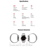 N6 Smart Watch 1.3 inch TFT Screen MTK2502C Bluetooth4.0, Stainless Steel Watch Band, Support Heart Rate Monitor & Pedometer & Sleep Monitor & Sedentary Reminder - Image 11