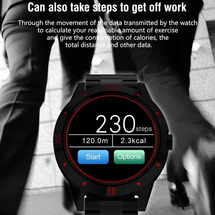 CA6559_B6.webp N6 Smart Watch 1.3 inch TFT Screen MTK2502C Bluetooth4.0, Stainless Steel Watch Band, Support Heart Rate Monitor & Pedometer & Sleep Monitor & Sedentary Reminder - Image 7