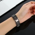 For Fitbit Versa Diamond-studded Stainless Steel  Watch Band - Image 5