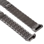 For Fitbit Charge 3 Diamond-studded Stainless Steel  Watch Band - Image 4