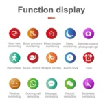 M88 Smart Watch for Men, Support Heart Rate / Blood Pressure / Oxygen Monitoring & Sleep Monitoring & Sedentary Reminder - Image 2