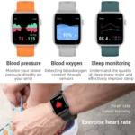 SE02 Bluetooth Smart Sports Watch, Support Heart Rate / Blood Pressure / Blood Oxygen Monitoring & Sleep Monitoring & Sedentary Reminder - Image 4