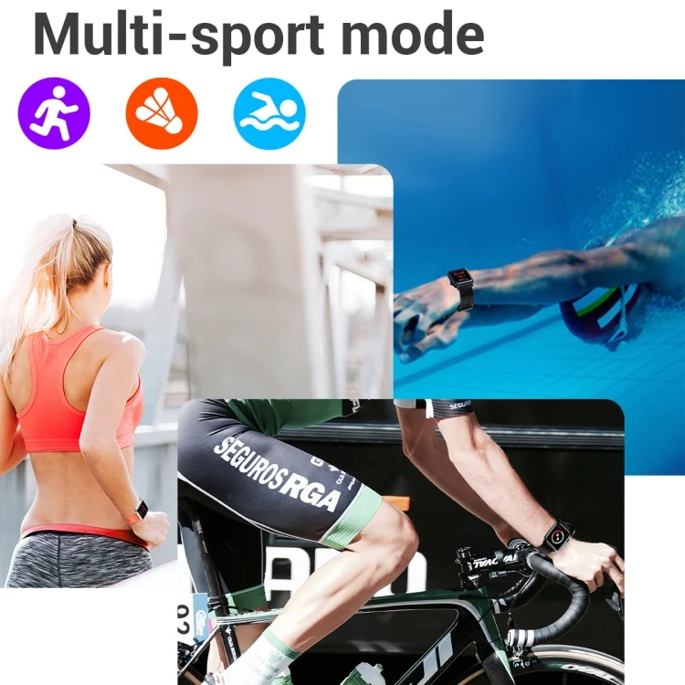 CA6739_B4.webp SE02 Bluetooth Smart Sports Watch, Support Heart Rate / Blood Pressure / Blood Oxygen Monitoring & Sleep Monitoring & Sedentary Reminder - Image 5