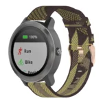 20mm Stripe Weave Nylon Wrist Strap Watch Band for Garmin Venu, Vivomove 3, Vivoactive 3, Forerunner 245 / 645