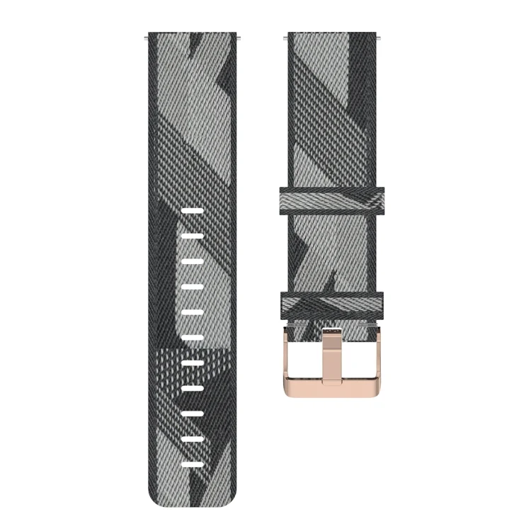 CA6908H_1.webp 20mm Stripe Weave Nylon Wrist Strap Watch Band for Huawei GT 2 42mm / Honor Magic Watch 2 42mm - Image 3