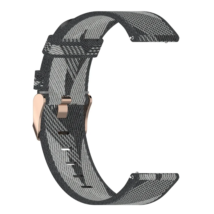 CA6908H_2.webp 20mm Stripe Weave Nylon Wrist Strap Watch Band for Huawei GT 2 42mm / Honor Magic Watch 2 42mm - Image 4