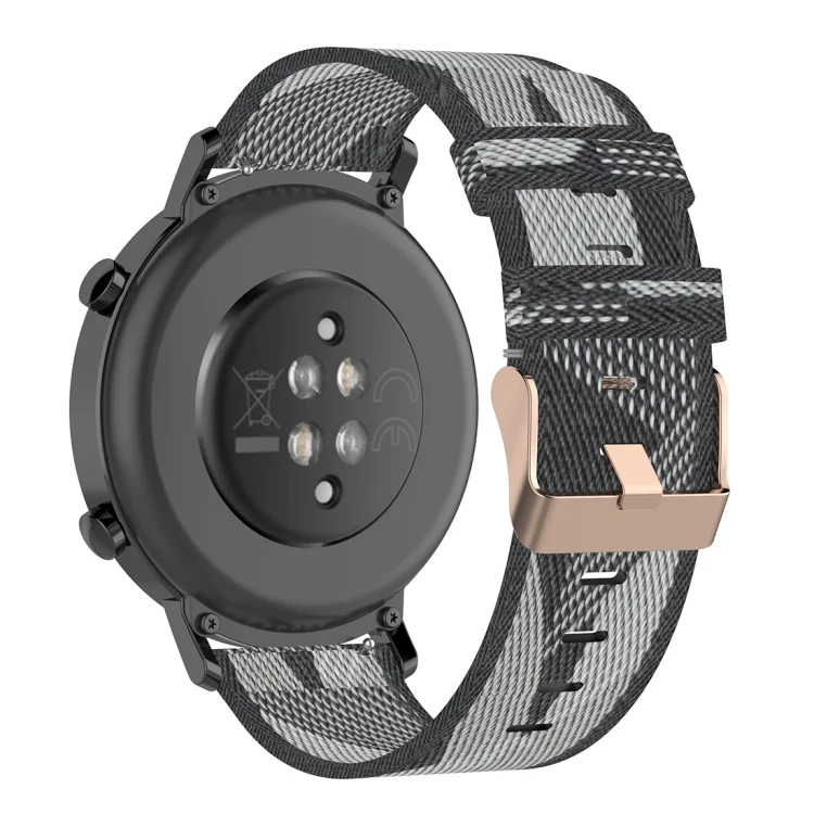 CA6908H_3.webp 20mm Stripe Weave Nylon Wrist Strap Watch Band for Huawei GT 2 42mm / Honor Magic Watch 2 42mm - Image 5