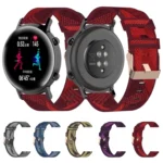 20mm Stripe Weave Nylon Wrist Strap Watch Band for Huawei GT 2 42mm / Honor Magic Watch 2 42mm - Image 2
