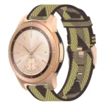 20mm Stripe Weave Nylon Wrist Strap Watch Band for Galaxy Watch 42mm, Galaxy Active / Active 2, Gear Sport, S2 Classic
