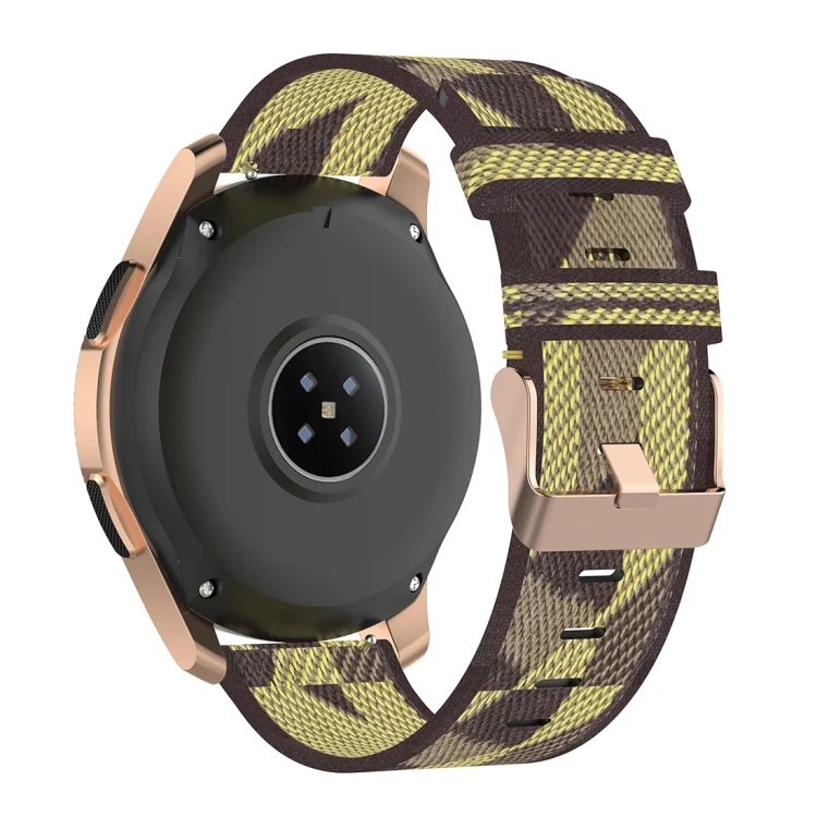CA6909Y_3.webp 20mm Stripe Weave Nylon Wrist Strap Watch Band for Galaxy Watch 42mm, Galaxy Active / Active 2, Gear Sport, S2 Classic - Image 5