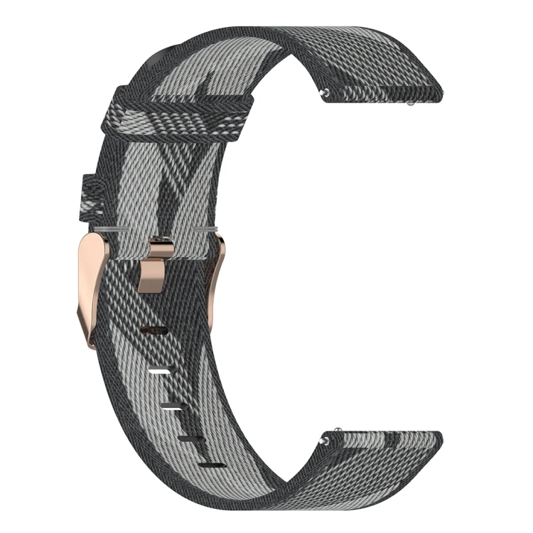 CA6911H_2.webp 22mm Stripe Weave Nylon Wrist Strap Watch Band for Huawei GT / GT2 46mm, Honor Magic Watch 2 46mm / Magic - Image 4