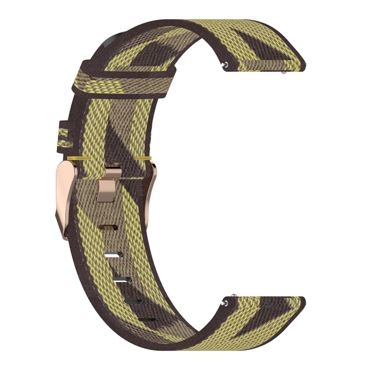 CA6913Y_2.webp 22mm Stripe Weave Nylon Wrist Strap Watch Band for Galaxy Watch 46mm / Gear S3 - Image 4