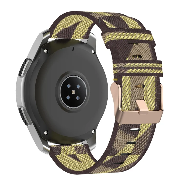 CA6913Y_3.webp 22mm Stripe Weave Nylon Wrist Strap Watch Band for Galaxy Watch 46mm / Gear S3 - Image 5