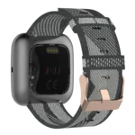 23mm Stripe Weave Nylon Wrist Strap Watch Band for Fitbit Versa 2, Fitbit Versa, Fitbit Versa Lite, Fitbit Blaze - Image 5