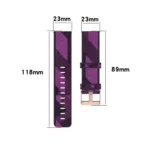 23mm Stripe Weave Nylon Wrist Strap Watch Band for Fitbit Versa 2, Fitbit Versa, Fitbit Versa Lite, Fitbit Blaze - Image 7