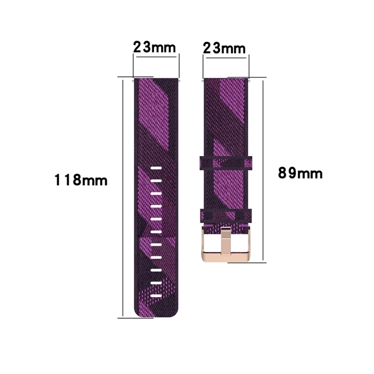 CA6922H_5.webp 23mm Stripe Weave Nylon Wrist Strap Watch Band for Fitbit Versa 2, Fitbit Versa, Fitbit Versa Lite, Fitbit Blaze - Image 7