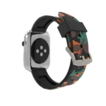 For Apple Watch Series 3 & 2 & 1 38mm Fashion Camouflage Pattern Silicone Watch Band - Image 5