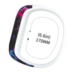 Colourful Feathers Pattern Silicone Sport Watch Band for Garmin Vivofit JR, Size: Large - Image 5