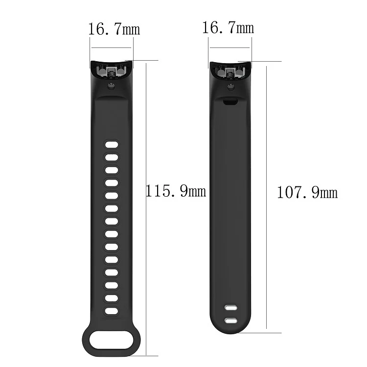 CA8051B_4.webp Silicone  Watch Band for Huawei Honor Band 3 - Image 5