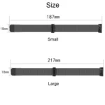Stainless Steel Magnet Watch Band for FITBIT Charge 3, Size:Small, 187x18mm - Image 5