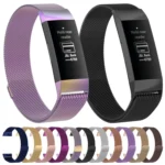 Stainless Steel Magnet Watch Band for FITBIT Charge 3, Size:Small, 187x18mm - Image 2