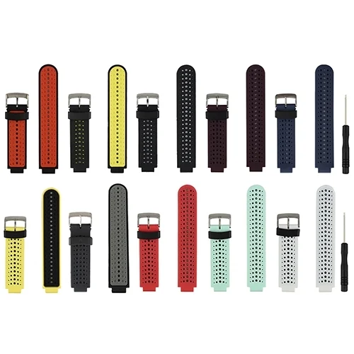 CA8078_B2.webp Two-colour Silicone Sport Watch Band for Garmin Forerunner 230 / 235 / 620 / 630 / 735XT - Image 3