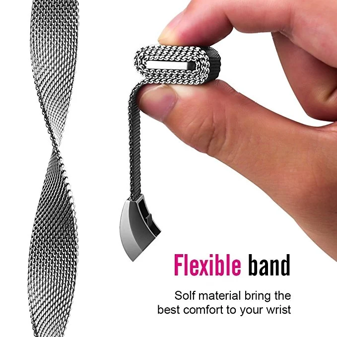 CA8096S_5.webp Stainless Steel Magnet Watch Band for FITBIT Alta,Size:Small,130-170mm - Image 6