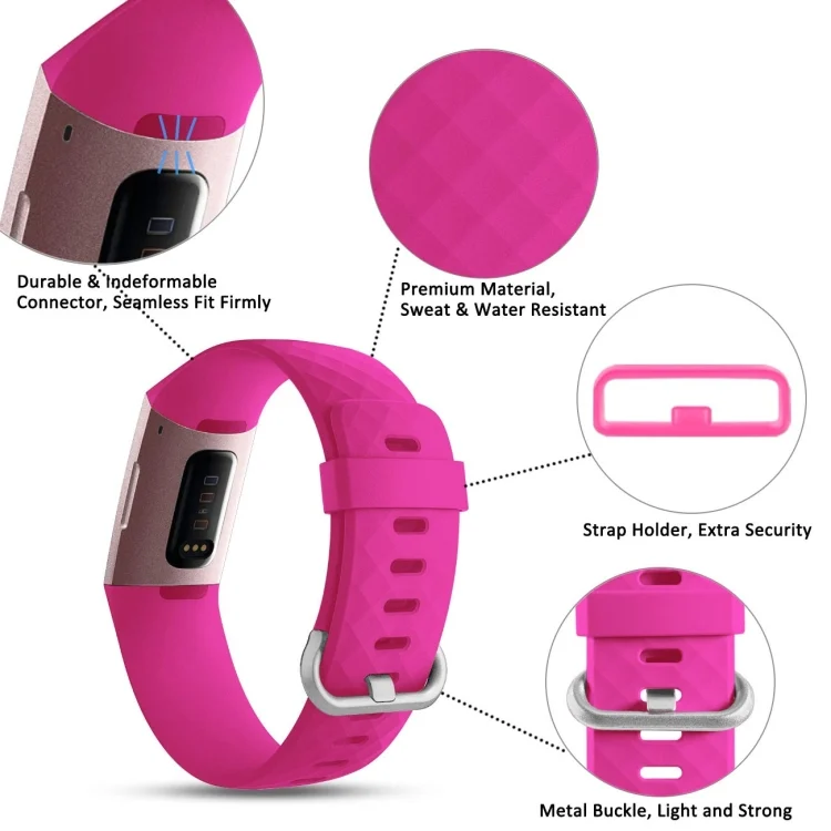 CA80991B_3.webp Diamond Pattern Adjustable Sport Watch Band for FITBIT Charge 2, Size: S, 10.5x8.5cm - Image 4