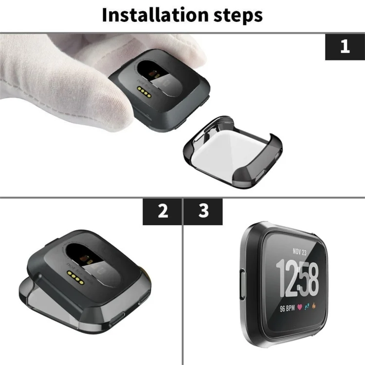 CA8173S_6.webp Smart Watch Soft TPU Protective Case for Fitbit Versa - Image 7
