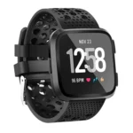 Smart Watch Venting Circle Hole Watch Band for Fitbit Versa - Image 3