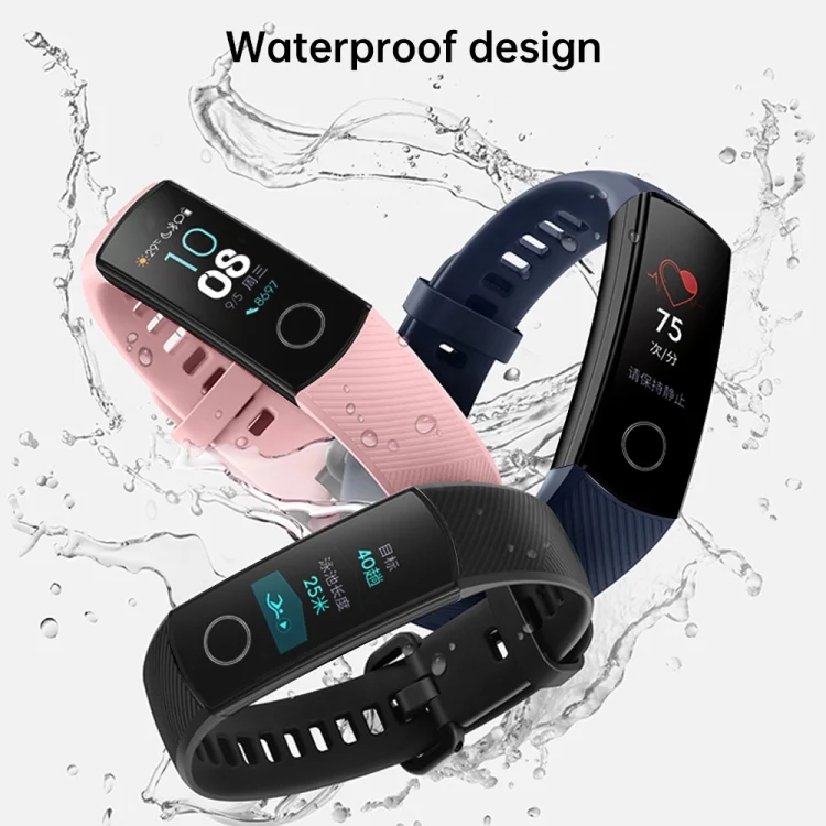 CA8184B_6.webp Smart Watch Silicone Watch Band for Huawei Honor Band 4 / Band 5 - Image 8