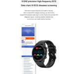 ET310 1.39 inch IPS Screen IP67 Waterproof Silicone Band Smart Watch, Support Body Temperature Monitoring / ECG - Image 3