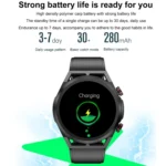 ET310 1.39 inch IPS Screen IP67 Waterproof Silicone Band Smart Watch, Support Body Temperature Monitoring / ECG - Image 5