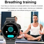 ET310 1.39 inch IPS Screen IP67 Waterproof Leather Band Smart Watch, Support Body Temperature Monitoring / ECG - Image 12
