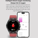ET310 1.39 inch IPS Screen IP67 Waterproof Leather Band Smart Watch, Support Body Temperature Monitoring / ECG - Image 14