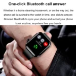 ET210 1.91 inch IPS Screen IP67 Waterproof Silicone Band Smart Watch, Support Body Temperature Monitoring / ECG - Image 6