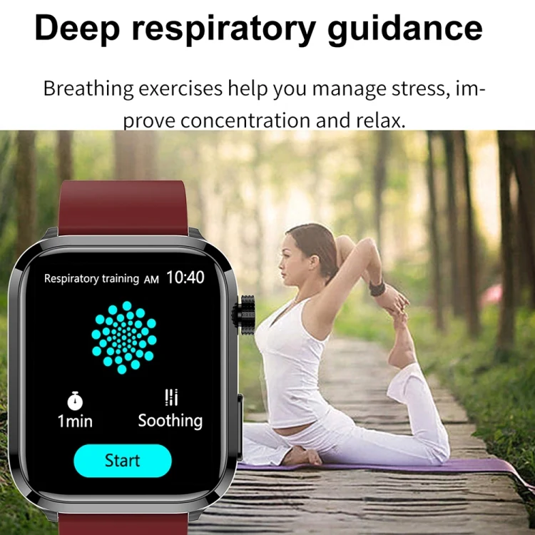 CA8769_B9.webp ET210 1.91 inch IPS Screen IP67 Waterproof Silicone Band Smart Watch, Support Body Temperature Monitoring / ECG - Image 10
