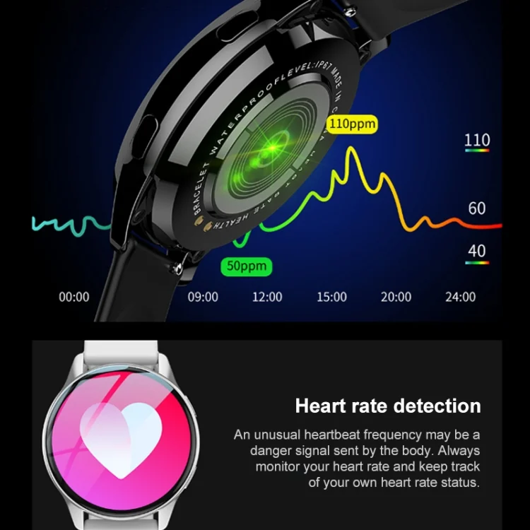 CA8911B_9.webp Lokmat T2 Pro 1.28 inch IPS Touch Screen Waterproof Smart Watch, Support Heart Rate / Blood Pressure Monitor - Image 10