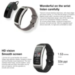Original Huawei TalkBand B7 Smart Bracelet, 1.53 inch Screen, Support Bluetooth Call / Heart Rate / Blood Oxygen / Sleep Monitoring - Image 3