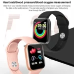 Y68 1.44 inch Smart Watch, Support Heart Rate Blood Pressure Blood Oxygen Monitoring - Image 3
