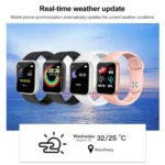 Y68 1.44 inch Smart Watch, Support Heart Rate Blood Pressure Blood Oxygen Monitoring - Image 5