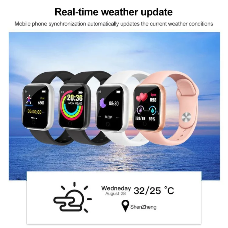 CA9462_B4.webp Y68 1.44 inch Smart Watch, Support Heart Rate Blood Pressure Blood Oxygen Monitoring - Image 5