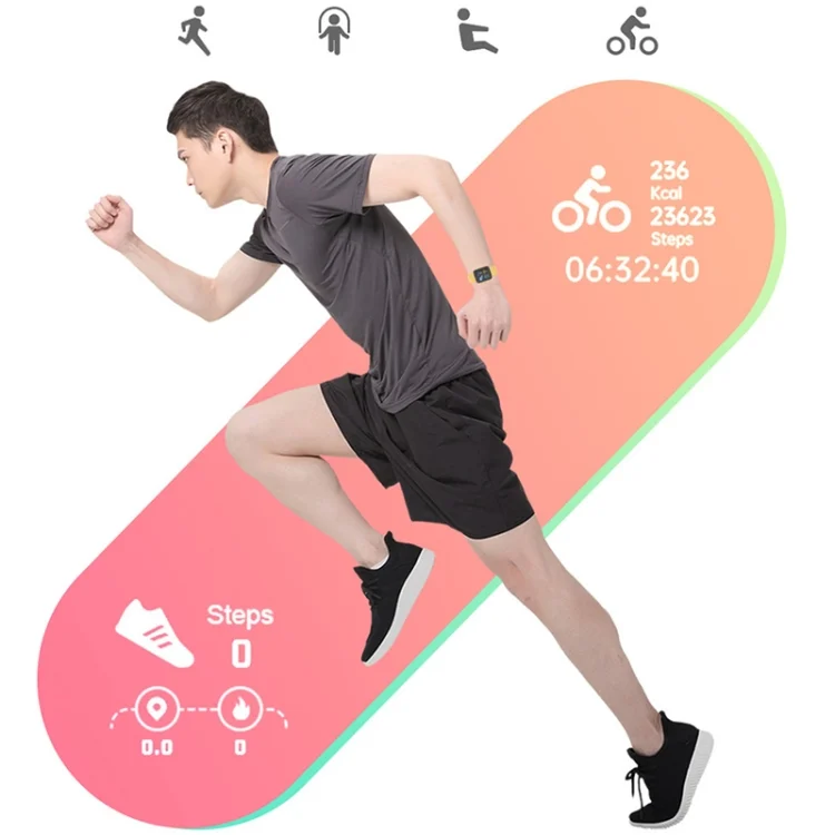 CA9463_B5.webp Y68M 1.44 inch Smart Watch, Support Heart Rate Blood Pressure Blood Oxygen Monitoring - Image 6